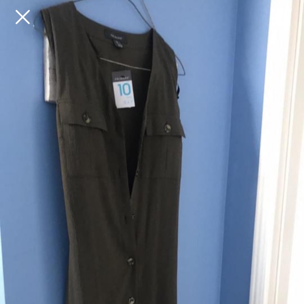 Khaki green fall dress